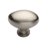 M Marcus Heritage Brass Oval Design Wardrobe Knob 38mm 